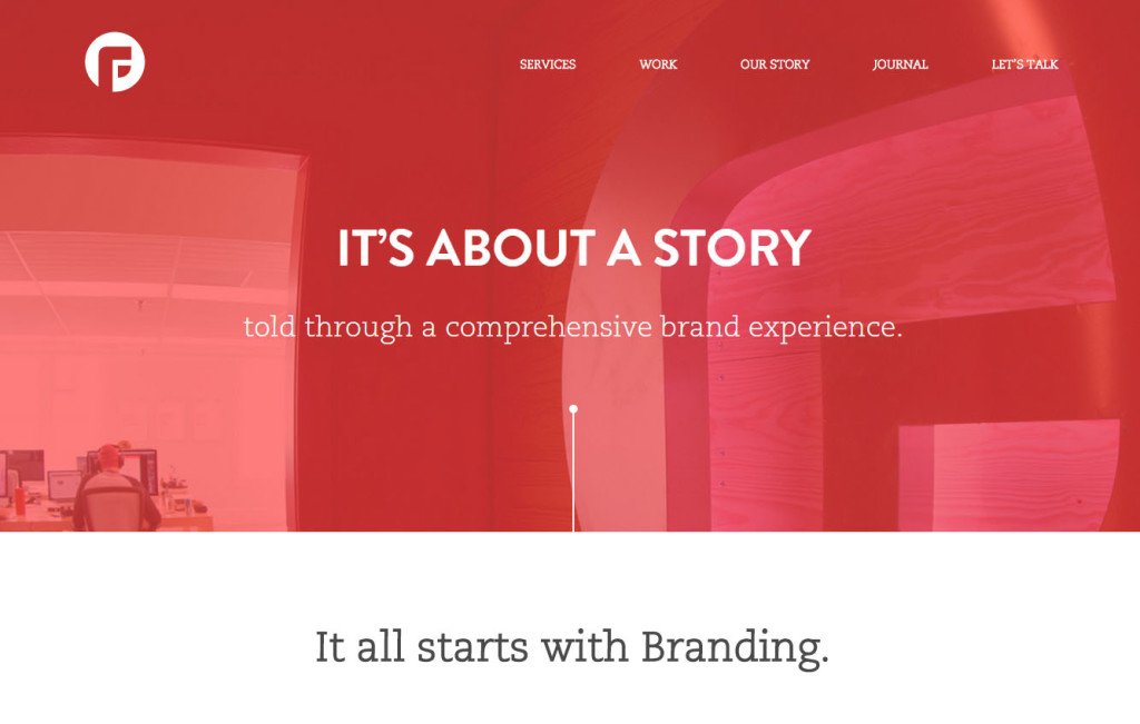Flat Website design Focus Lab